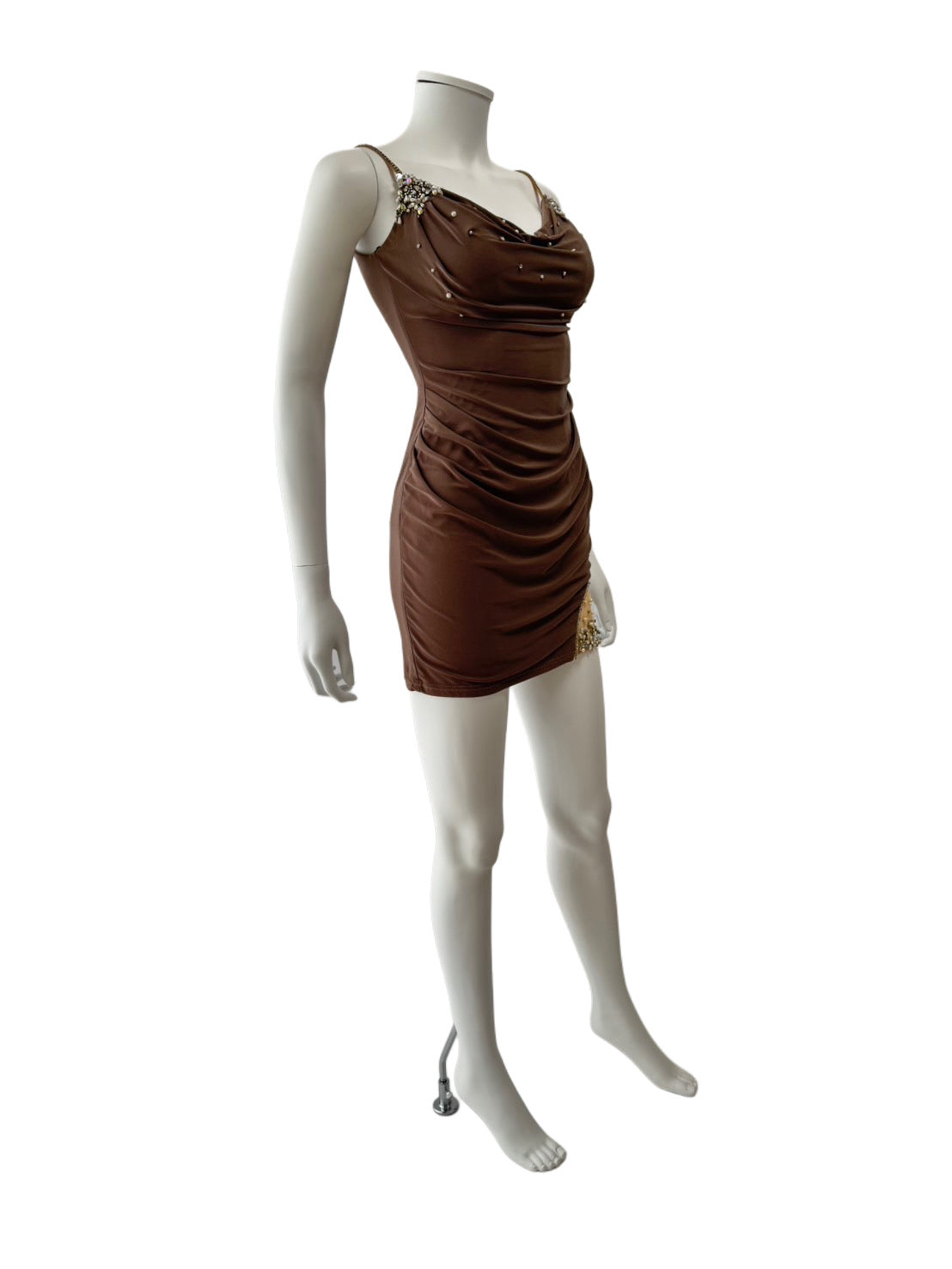 【060】キャミソール ビジュー タイト ミニドレス キャバドレス ANGEL R