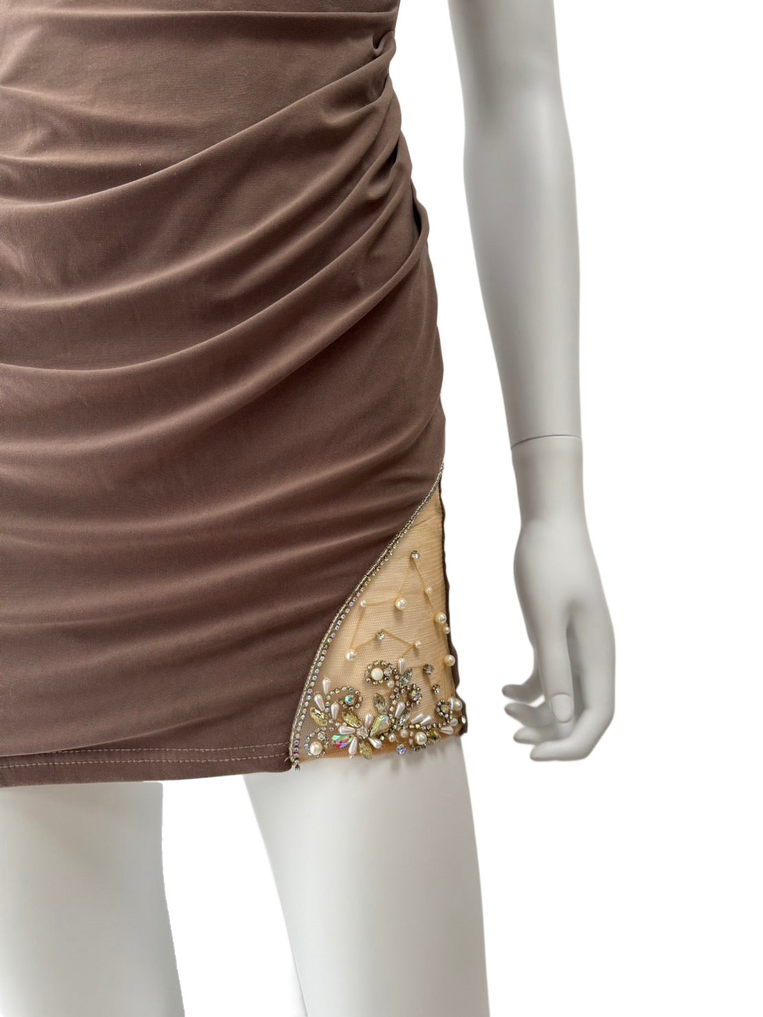 【060】キャミソール ビジュー タイト ミニドレス キャバドレス ANGEL R