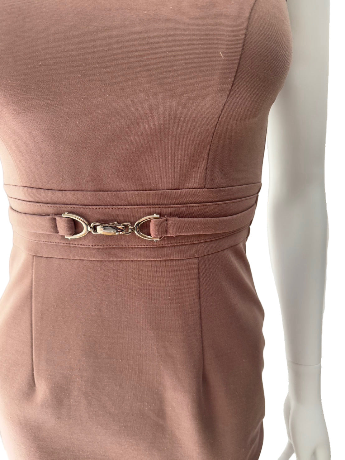 【102】ノースリーブ ベルト スリット ミニ丈 ミニドレス ANDY GLAMOROUS