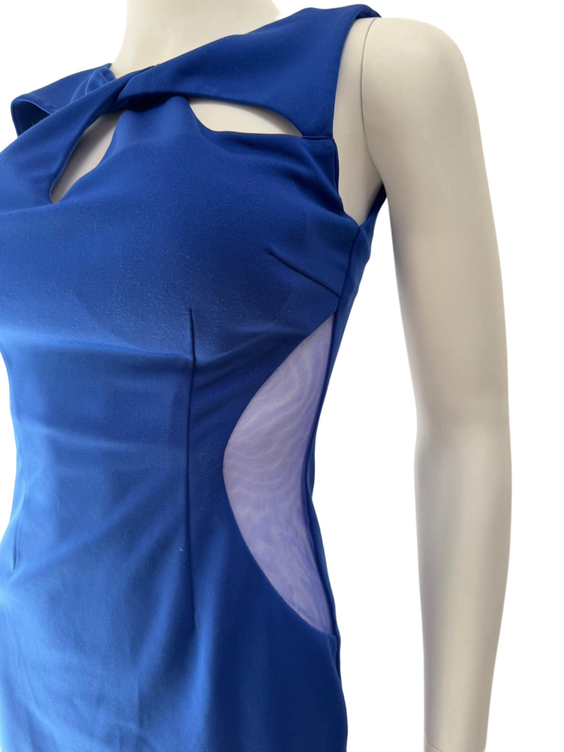 【135】ノースリーブ スリット ミニ丈 ミニドレス Andy