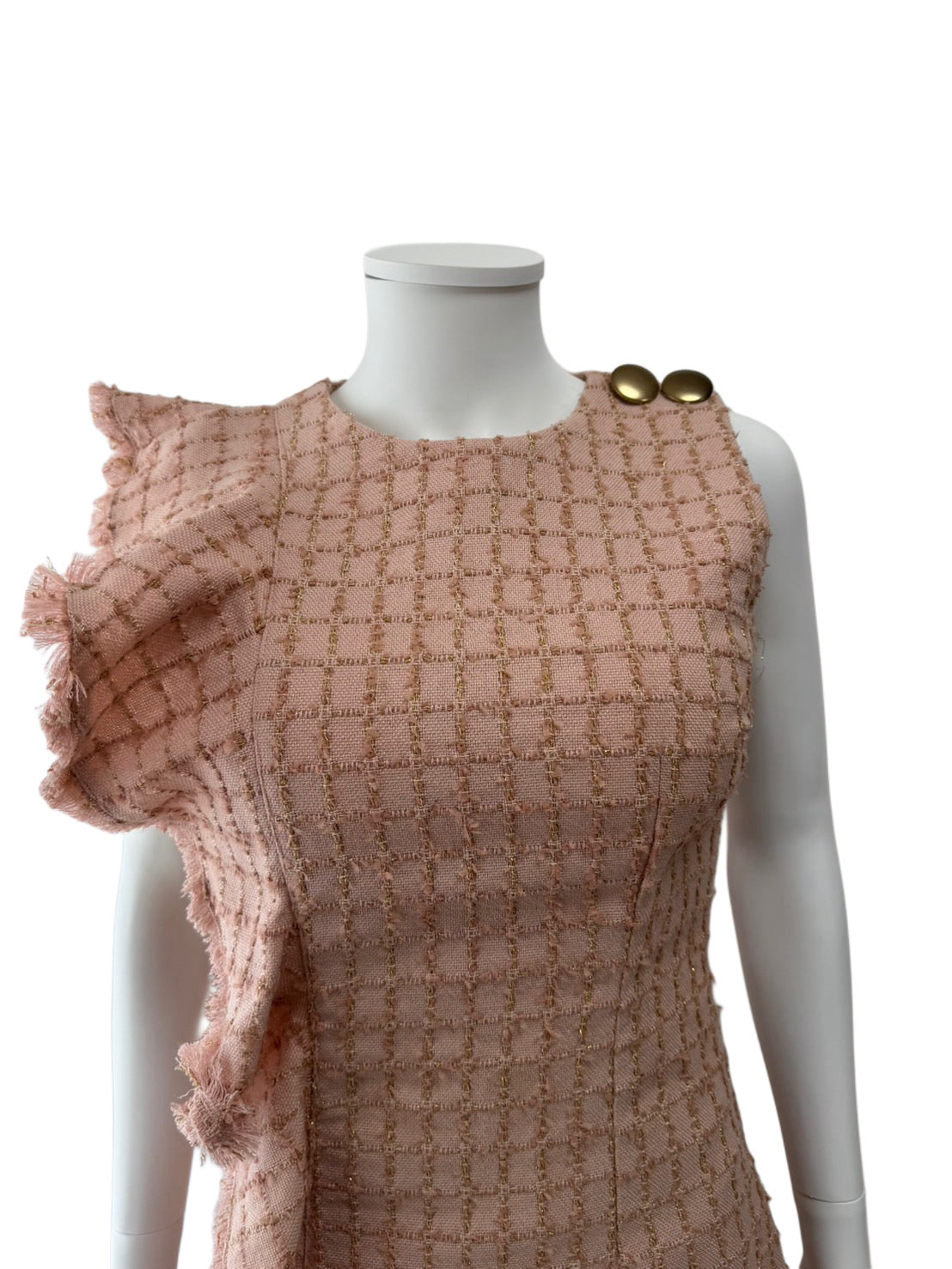 【160】フリル チャック Aライン ミニドレス Andy