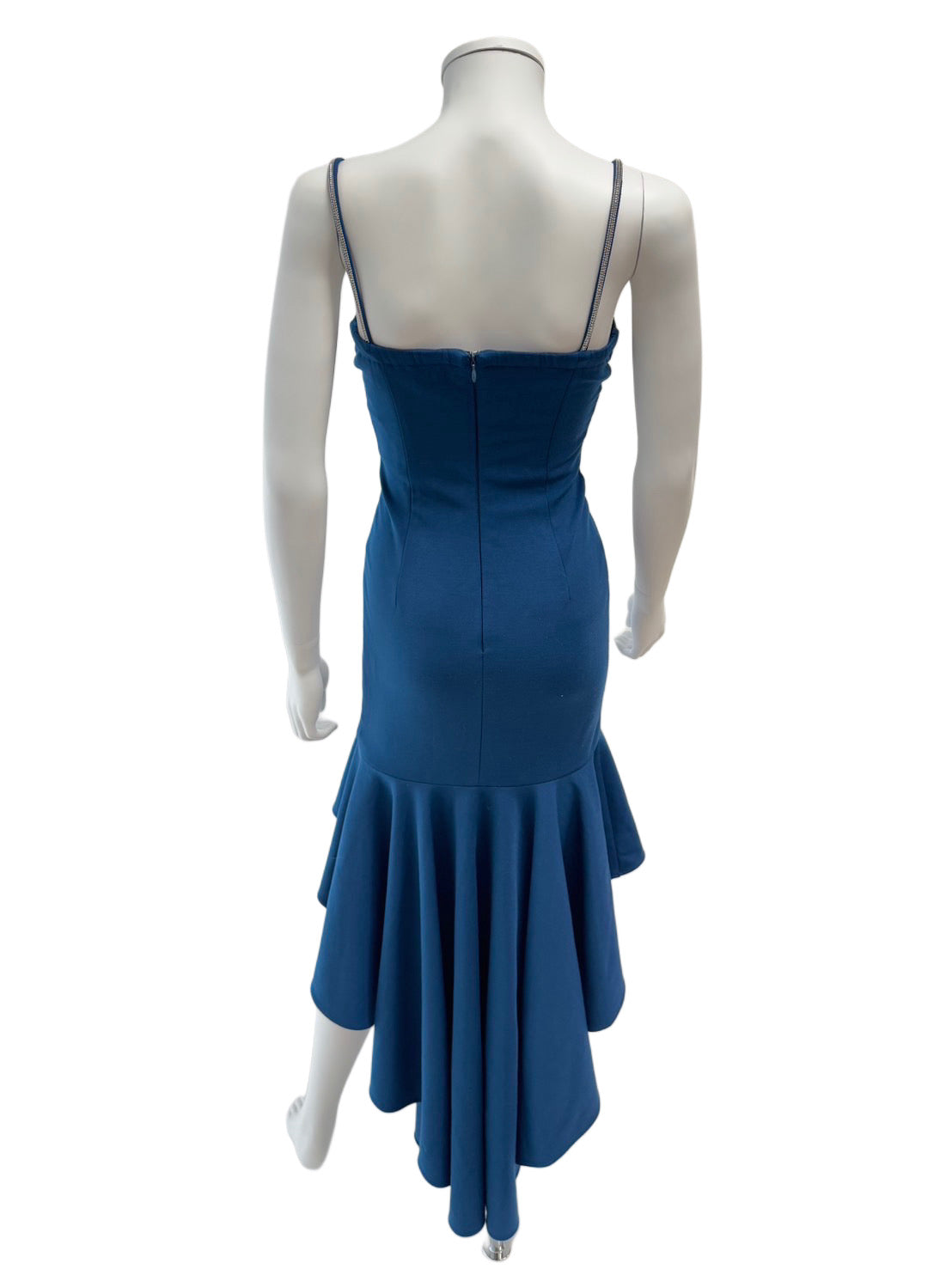 【110】マーメイド ノースリーブ ビジュー シースルー ミディアムドレス ANDY GLAMOROUS