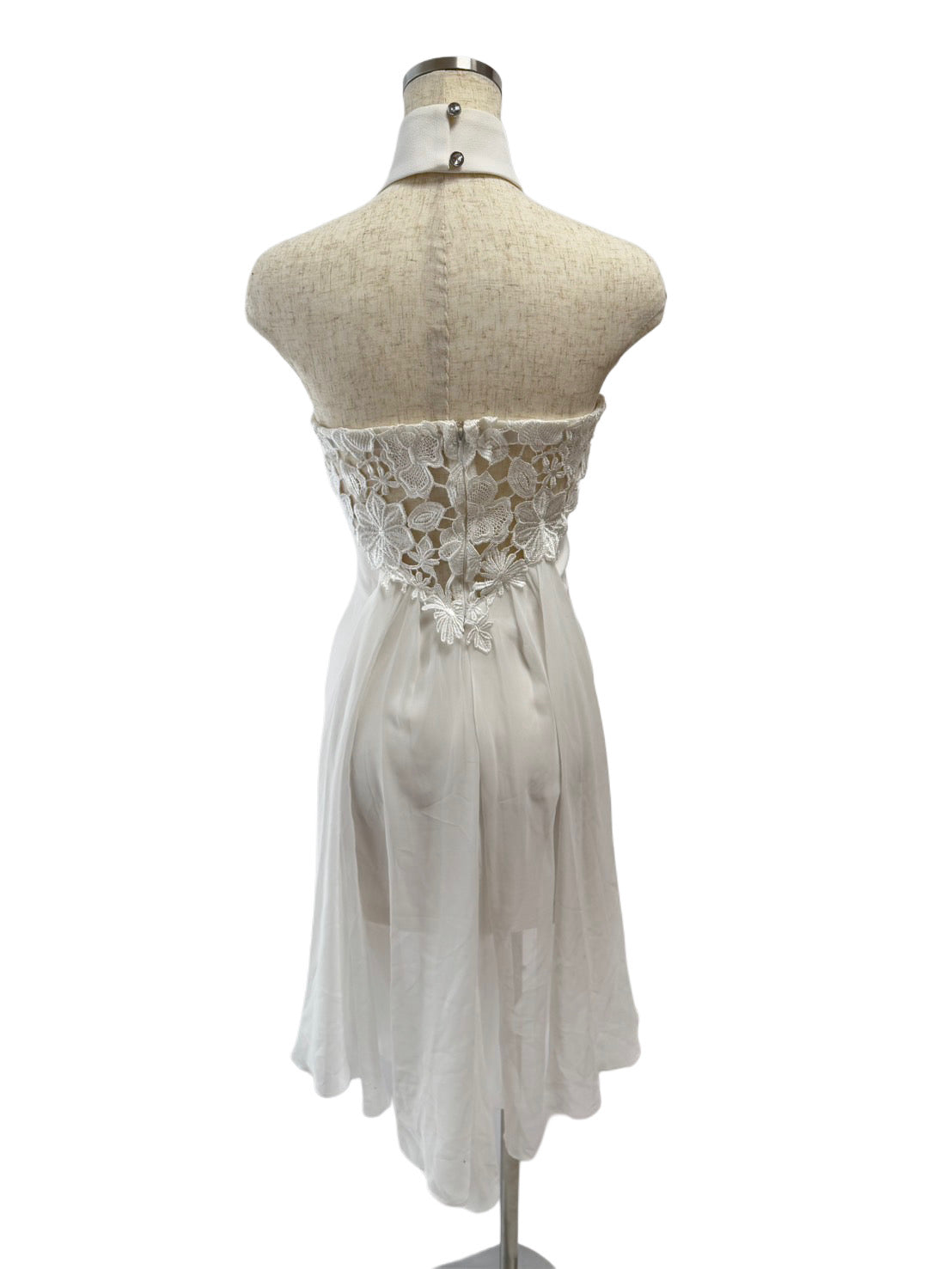 【127】レース タイト ミニ丈 ミニドレス an