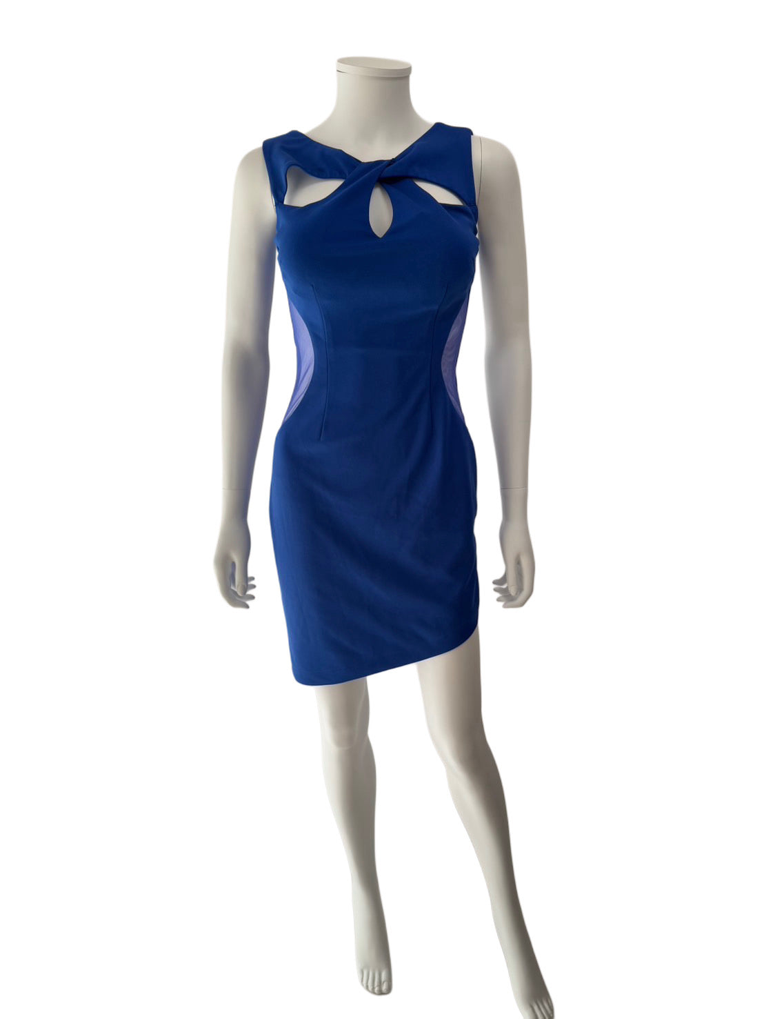 【135】ノースリーブ スリット ミニ丈 ミニドレス Andy