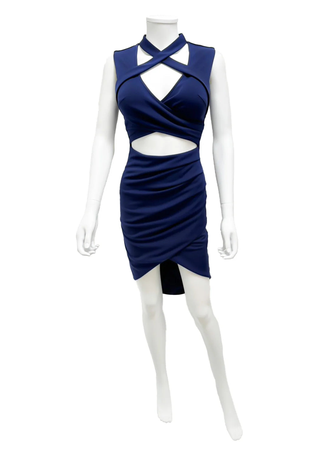 おなか見せ サイドギャザー スリット タイト ミニドレス キャバドレス Andy GRAMOROUS | et toi（エトワ） レンタルキャバドレス