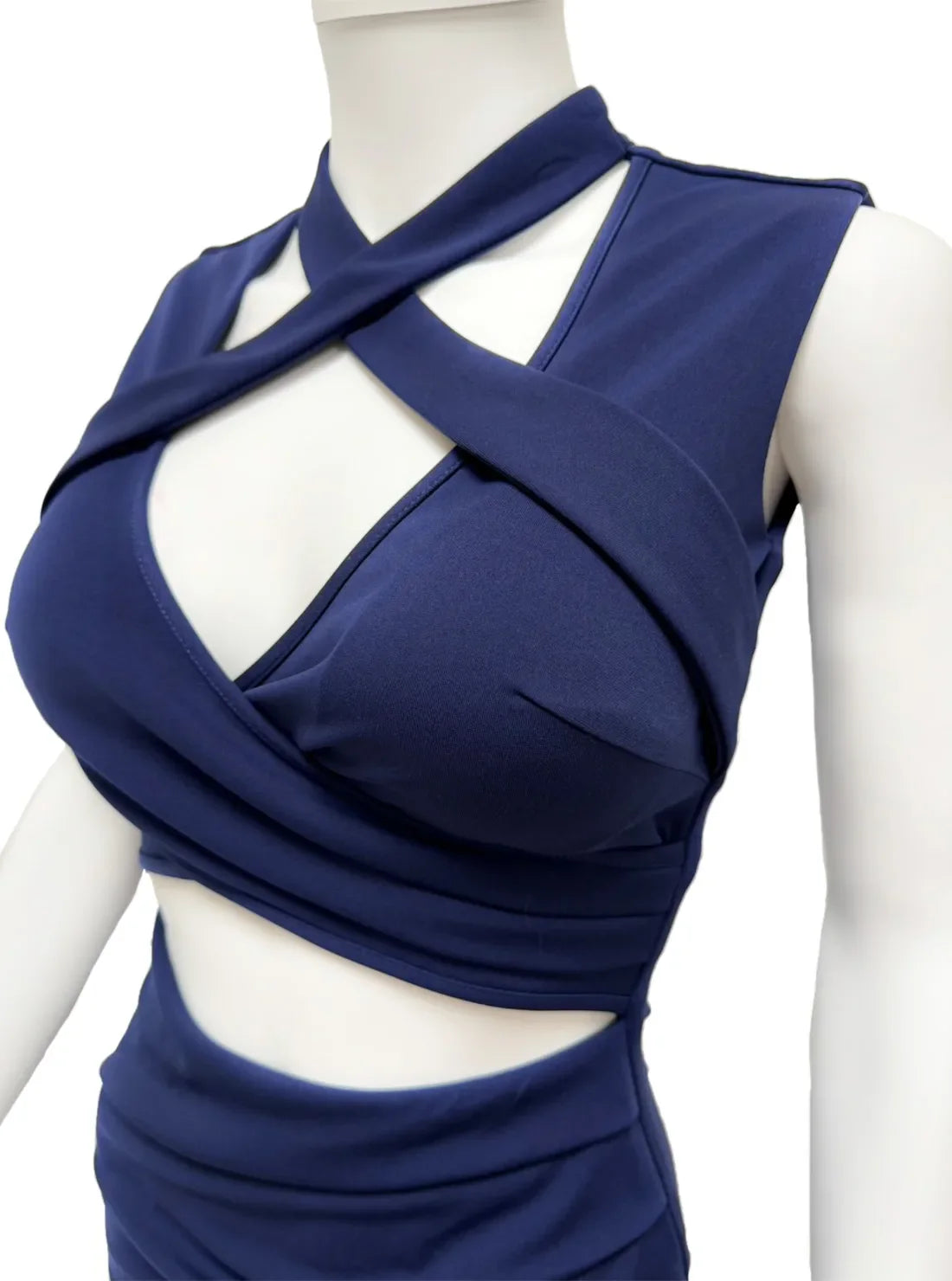 おなか見せ サイドギャザー スリット タイト ミニドレス キャバドレス Andy GRAMOROUS | et toi（エトワ） レンタルキャバドレス