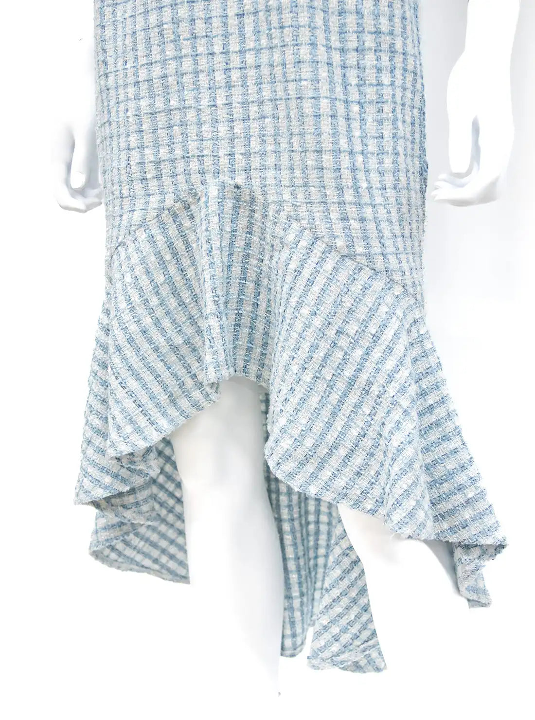 チュール ツイード ビジュー マーメイド キャミソール ミディアムドレス キャバドレス an | et toi（エトワ） レンタルキャバドレス