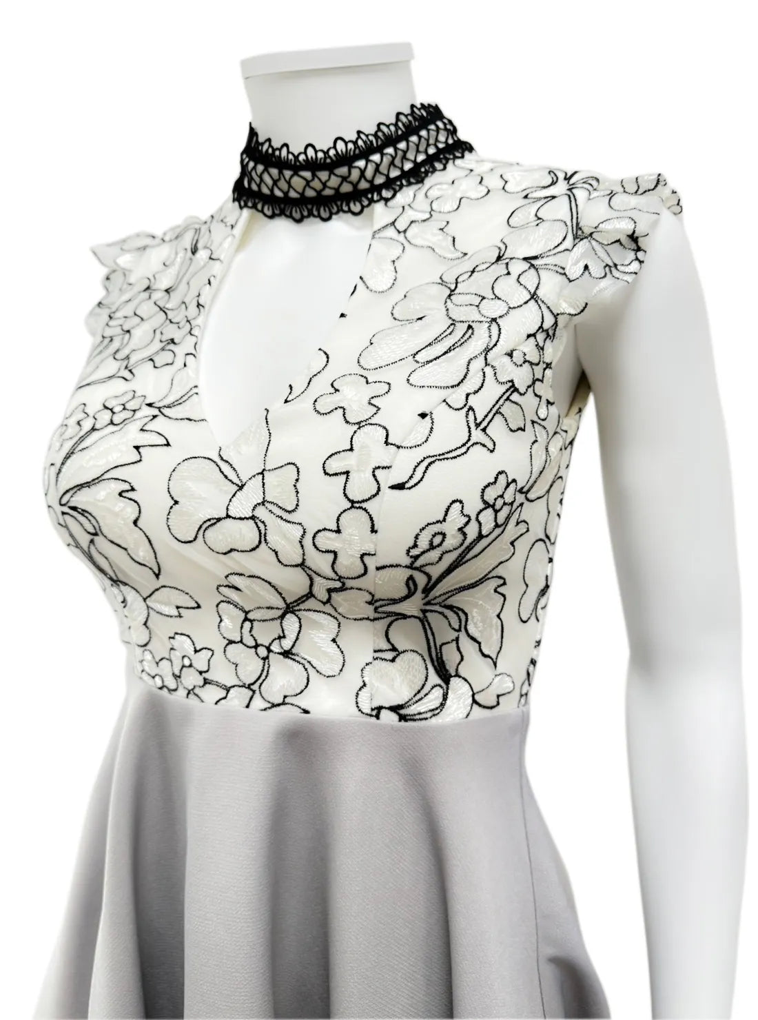 013】レース フレア ハイネック ミニドレス キャバドレス an 013】レース フレア ハイネック ミニドレス キャバドレス an