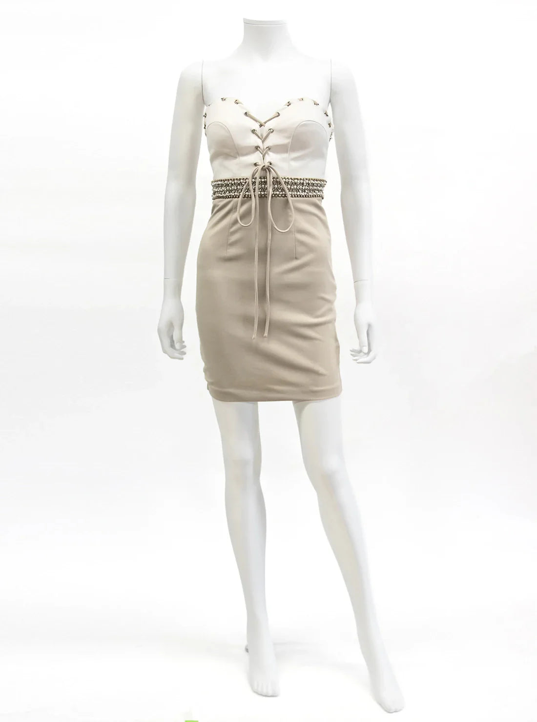 オフショル ビジュー タイト ミニドレス キャバドレス ANGEL R | et toi（エトワ） レンタルキャバドレス