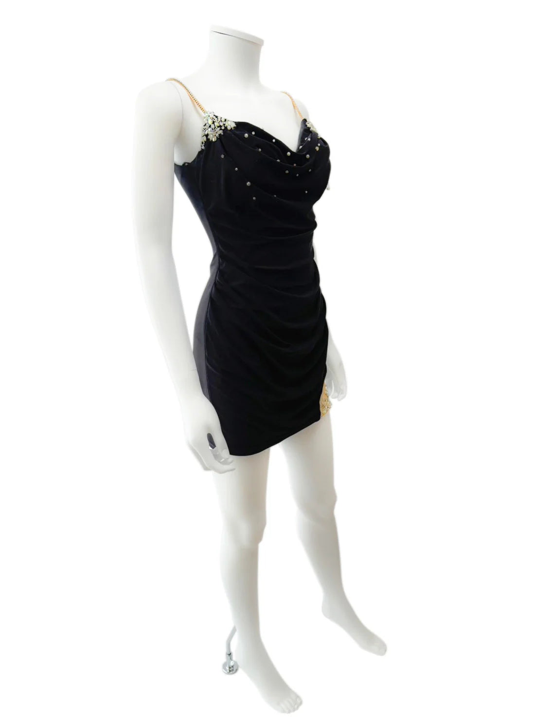 キャミソール ビジュー タイト ミニドレス キャバドレス ANGEL R | et toi（エトワ） レンタルキャバドレス