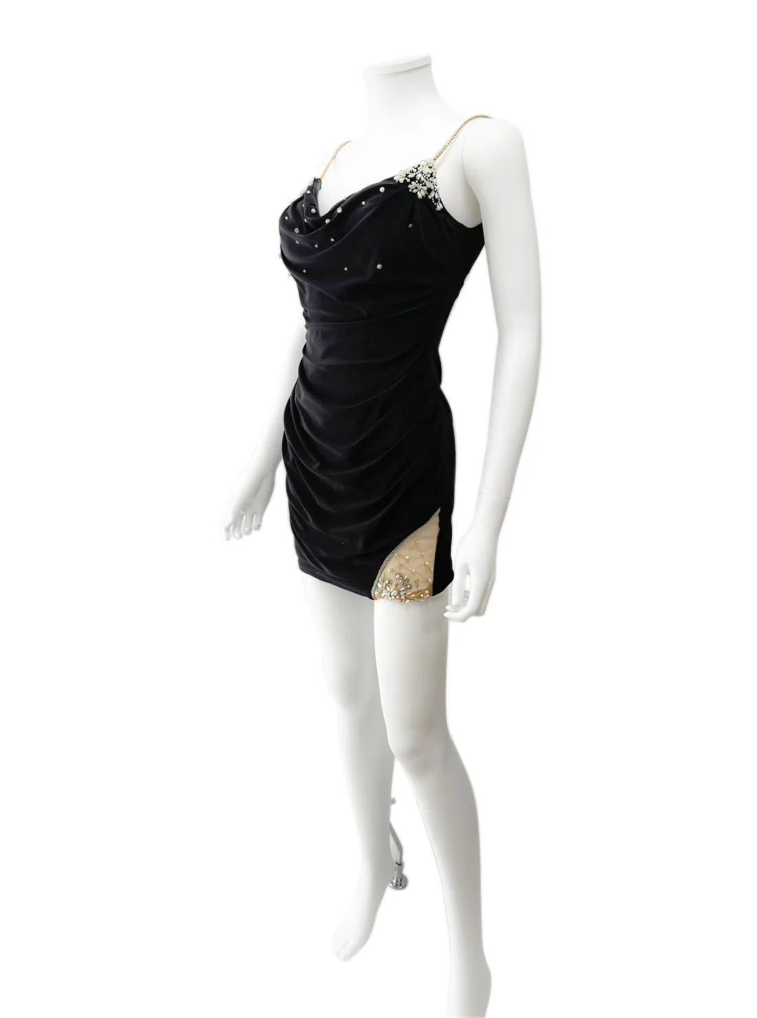 キャミソール ビジュー タイト ミニドレス キャバドレス ANGEL R | et toi（エトワ） レンタルキャバドレス