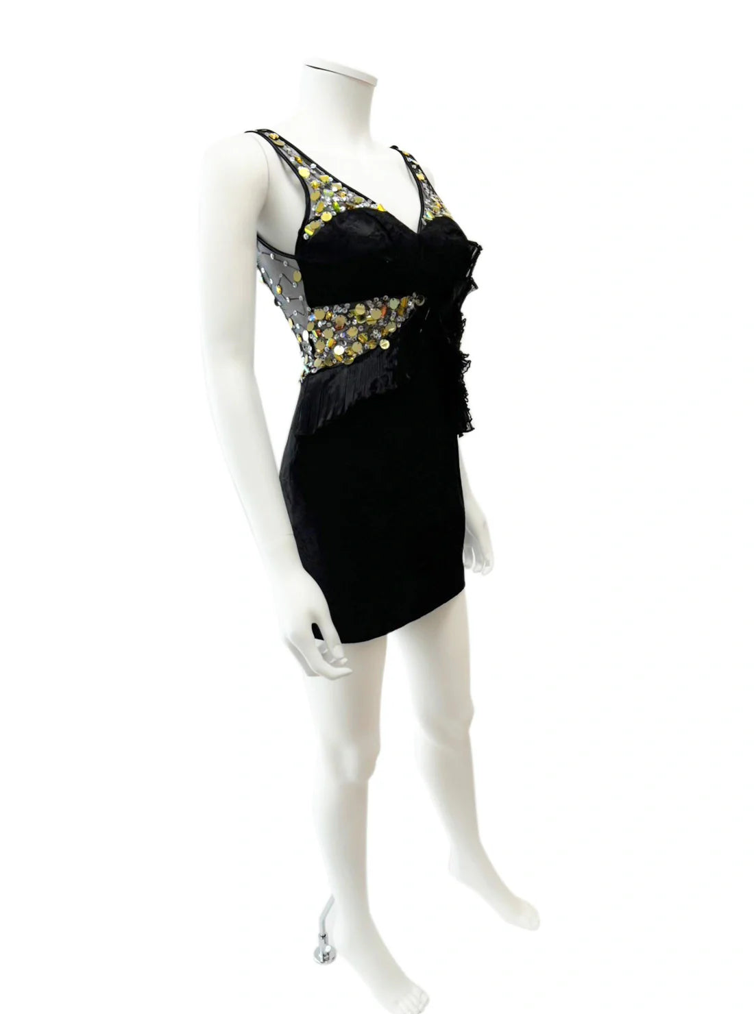 ノースリーブ ビジュー タイト ミニドレス キャバドレス ANGEL R | et toi（エトワ） レンタルキャバドレス