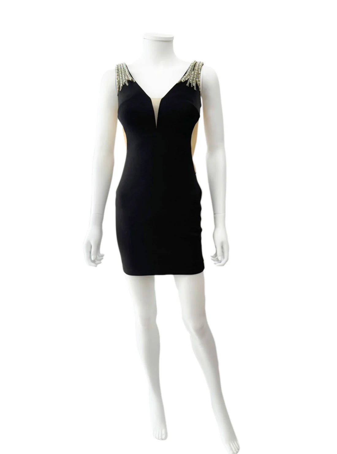 ノースリーブ ビジュー タイト ミニドレス キャバドレス ANGEL R | et toi（エトワ） レンタルキャバドレス