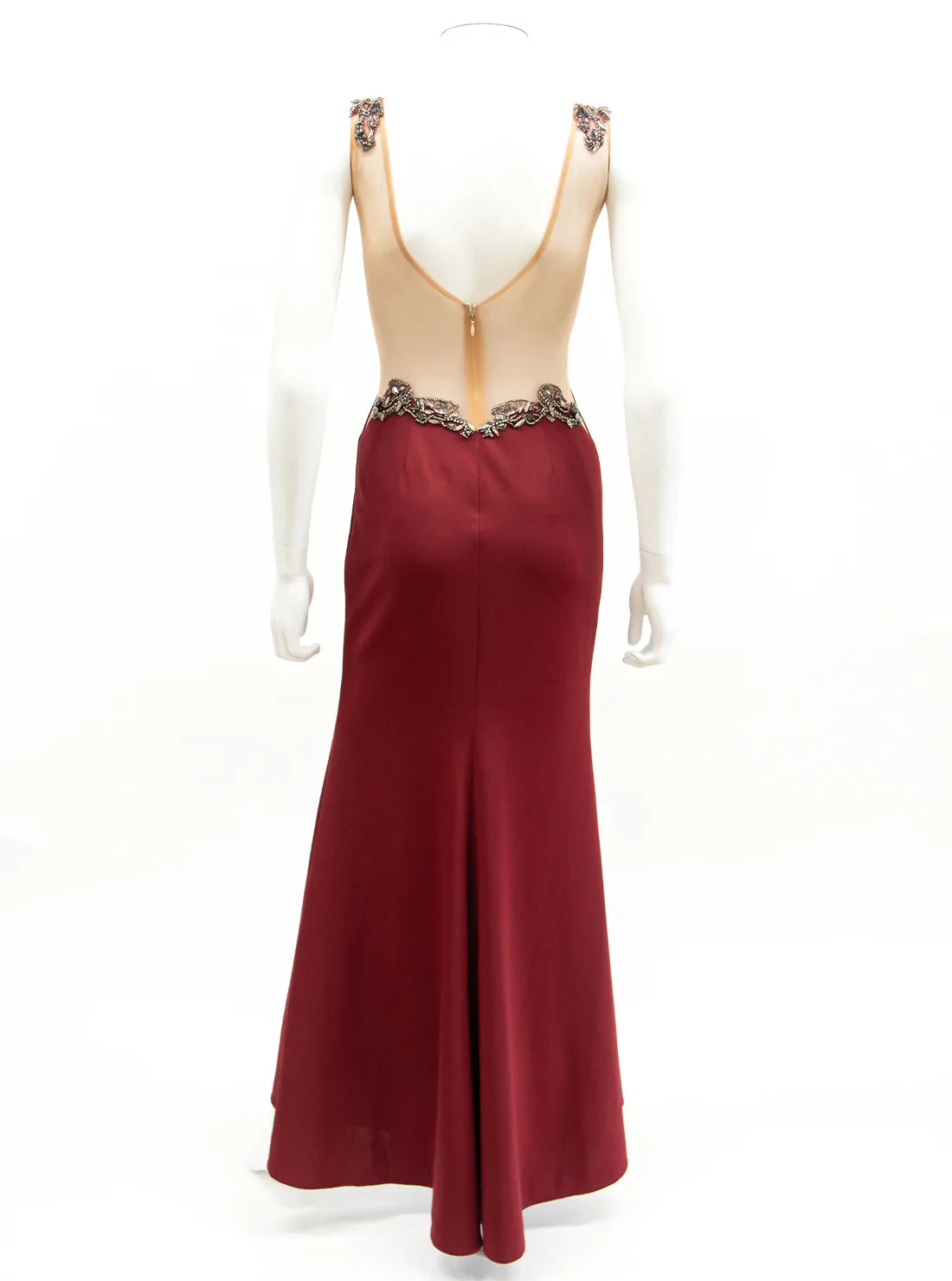 ノースリーブ ビジュー スリット ロングドレス キャバドレス ANGEL R | et toi（エトワ） レンタルキャバドレス