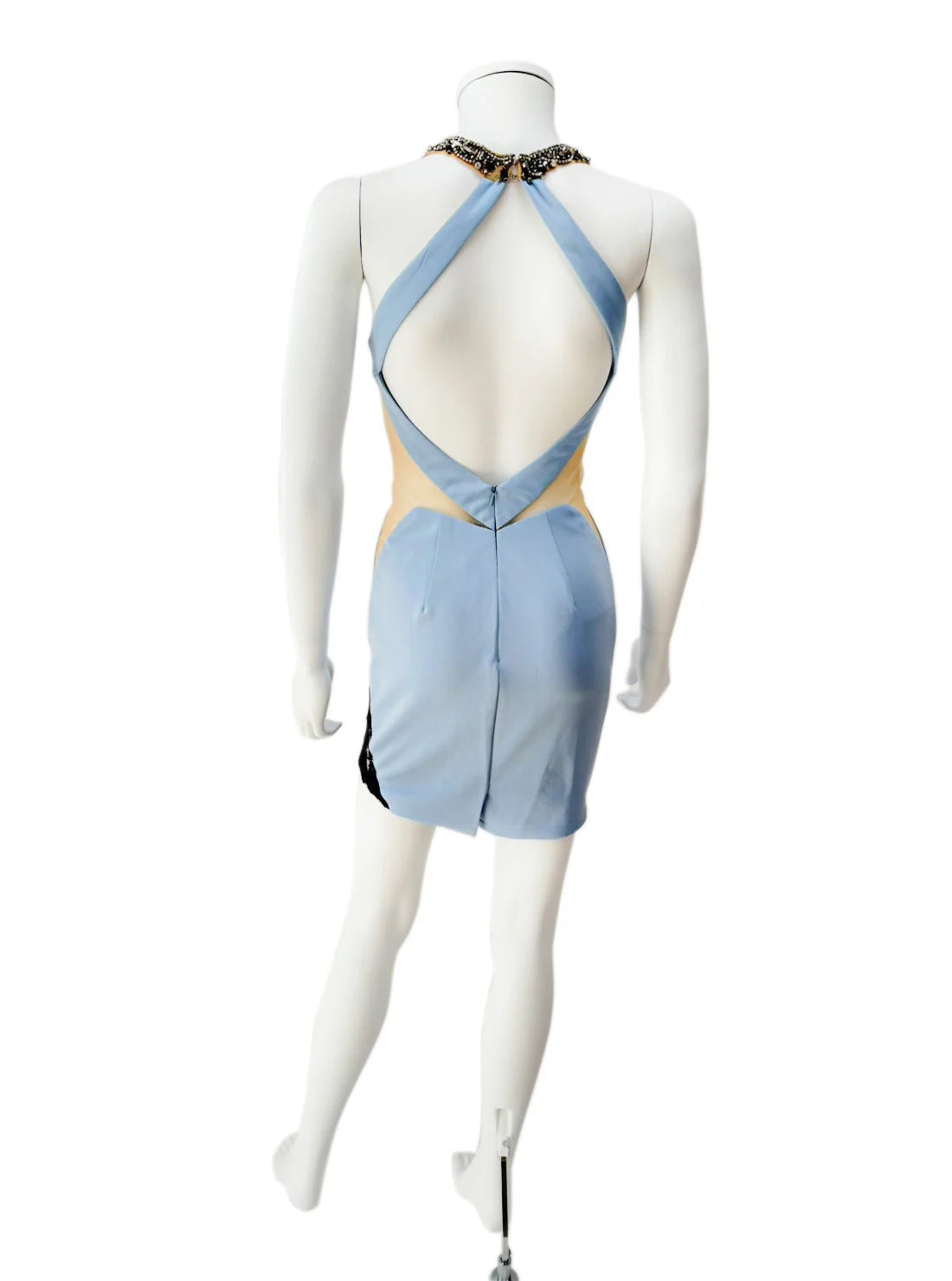 ハイネック ビジュー タイト ミニドレス キャバドレス ANGEL R | et toi（エトワ） レンタルキャバドレス