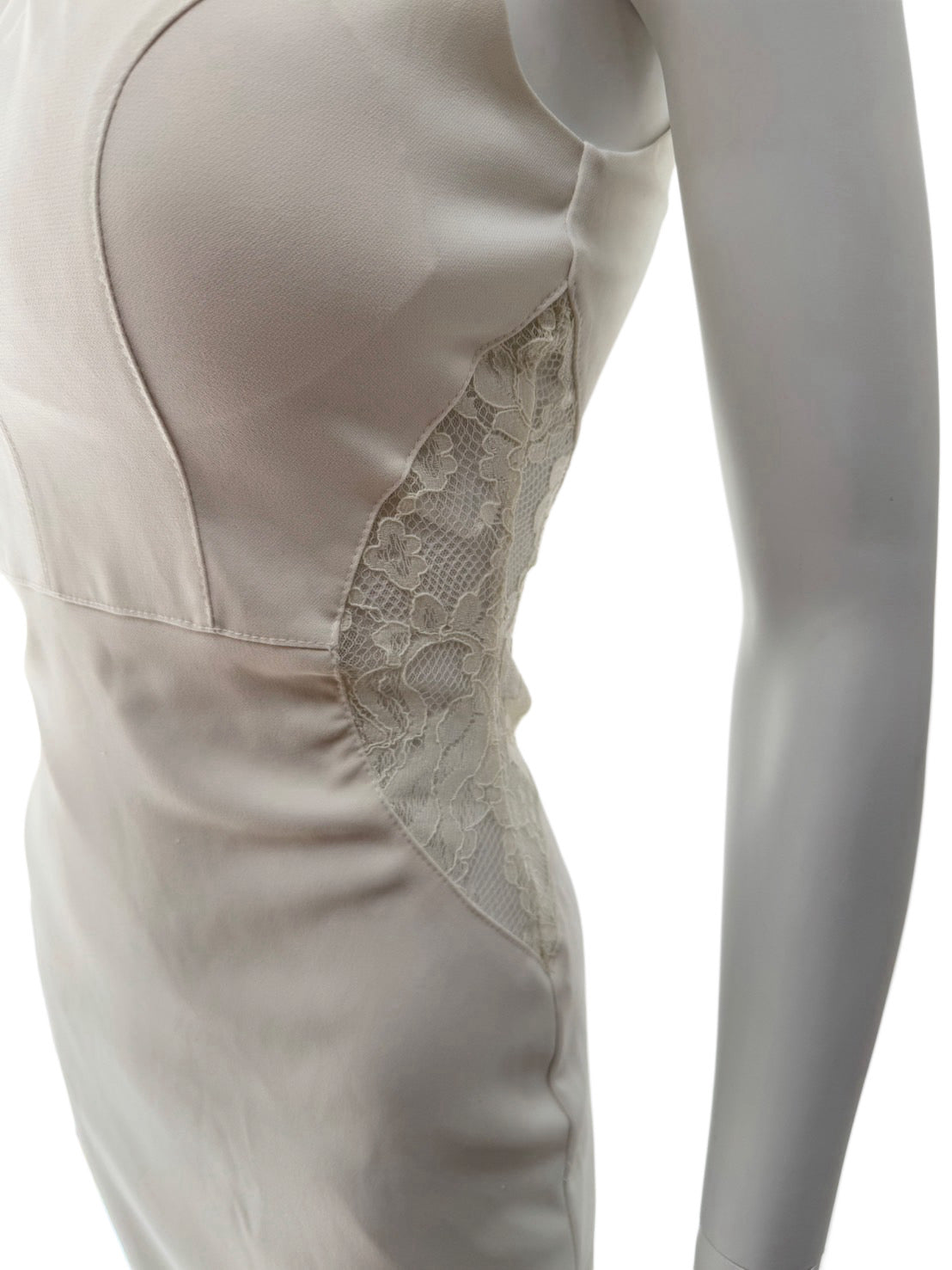 【104】ハイネック ビジュー レース ミニ丈 ミニドレス Andy