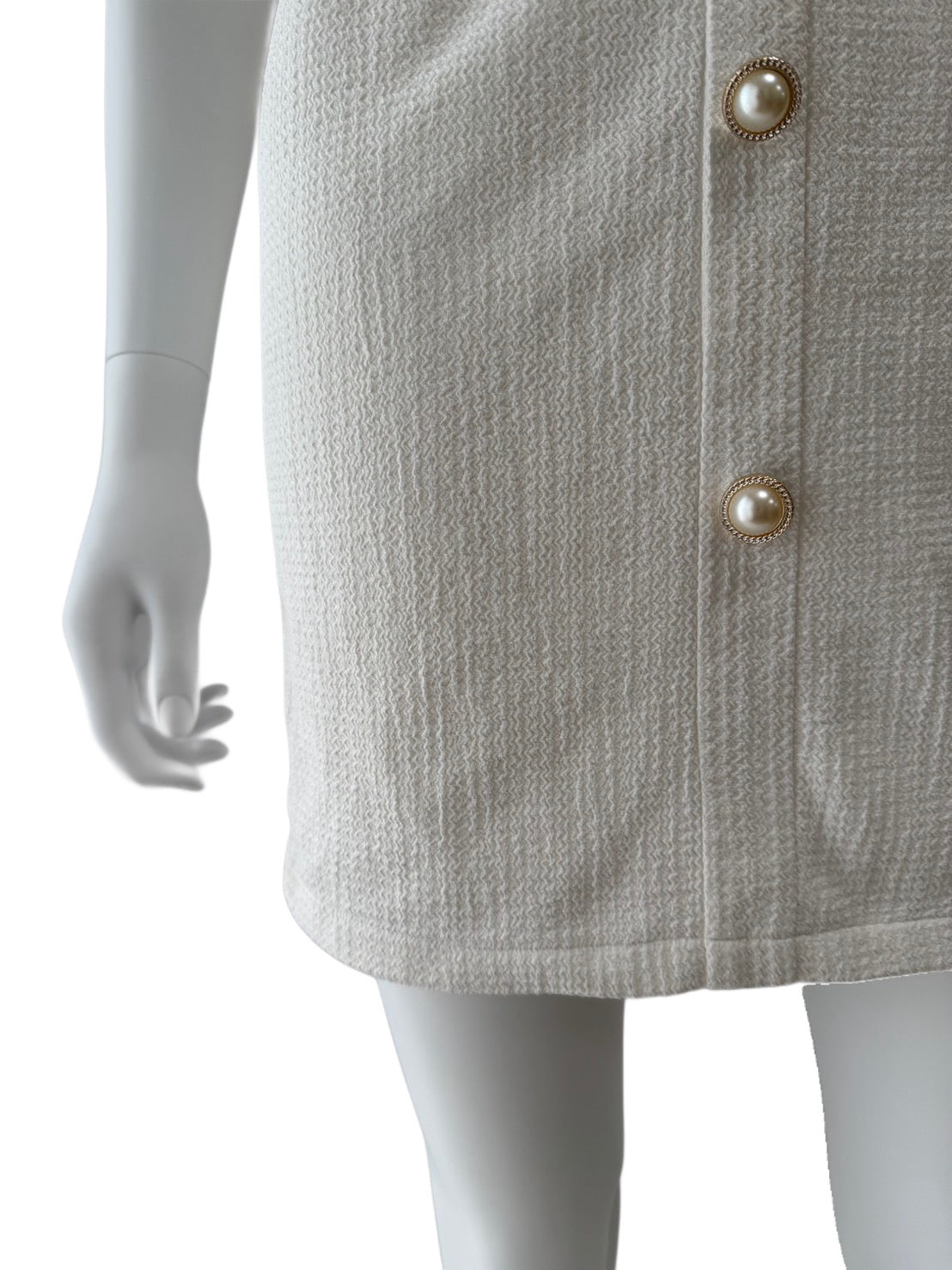 【148】肩リボン ノースリーブ ミニ丈 ミニドレス an