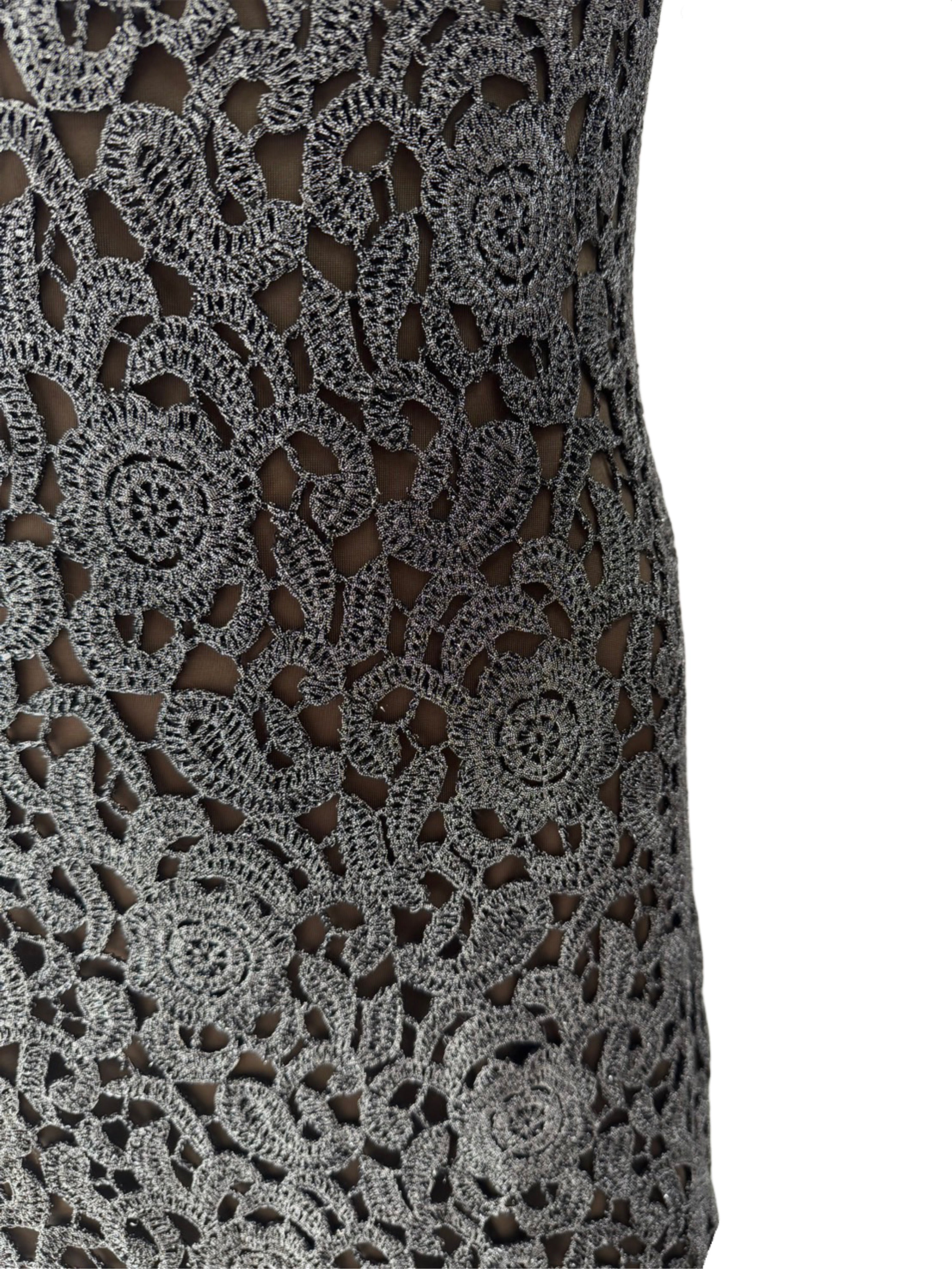 【099】総レース ひざ丈 ミディアムドレス ERUKEI