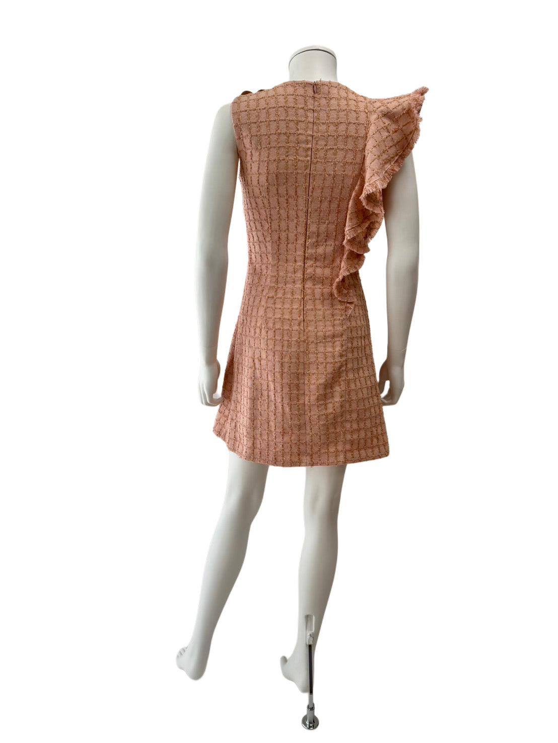 【160】フリル チャック Aライン ミニドレス Andy