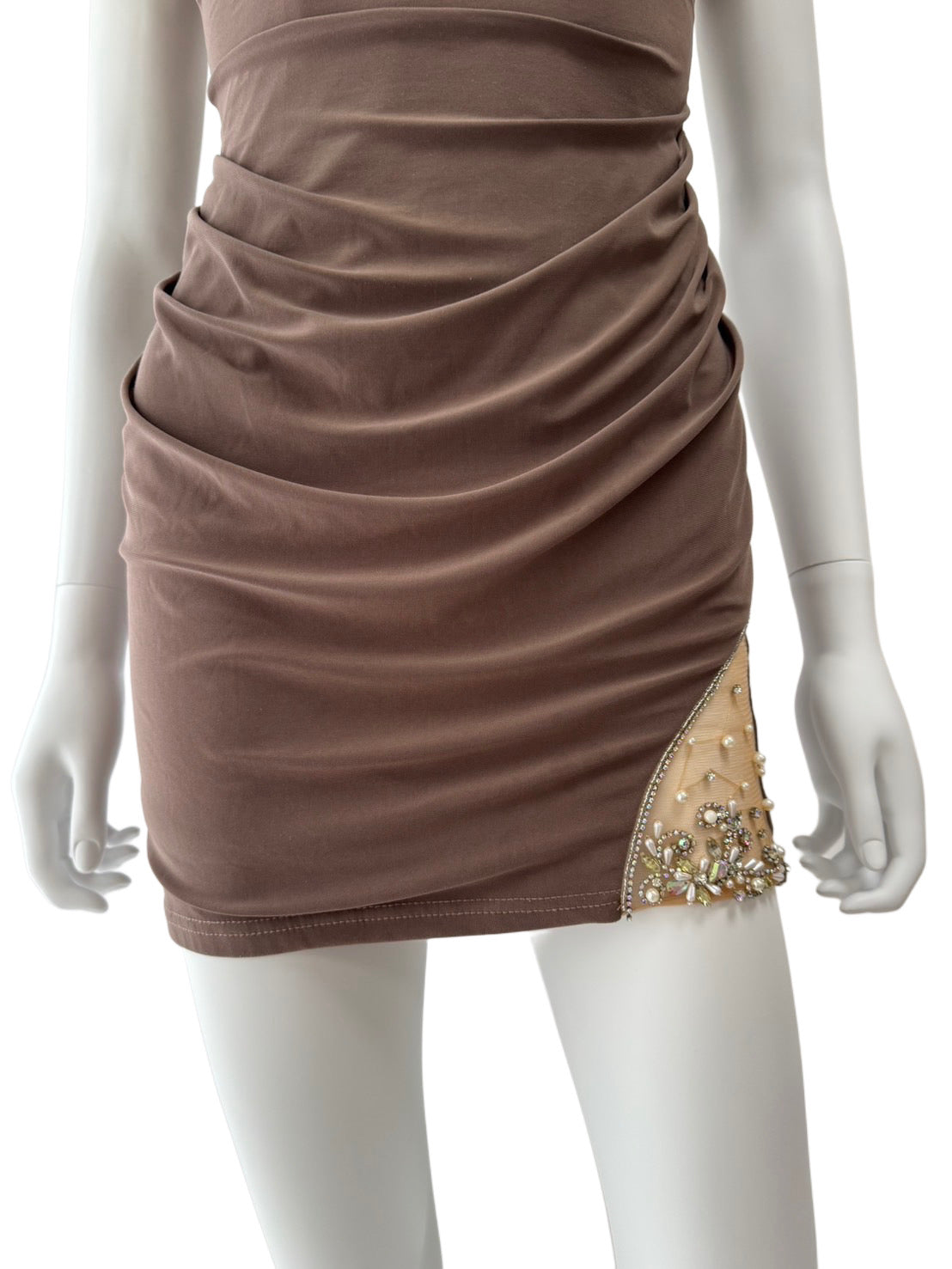 【060】キャミソール ビジュー タイト ミニドレス キャバドレス ANGEL R