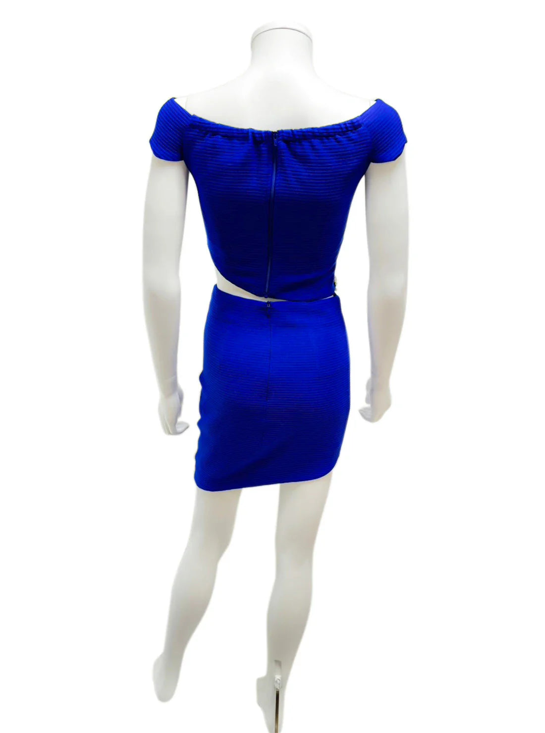 セットアップ ビジュー 袖あり タイト ミニドレス キャバドレス ROBE de FLEURS Glossy | et toi（エトワ） レンタルキャバドレス