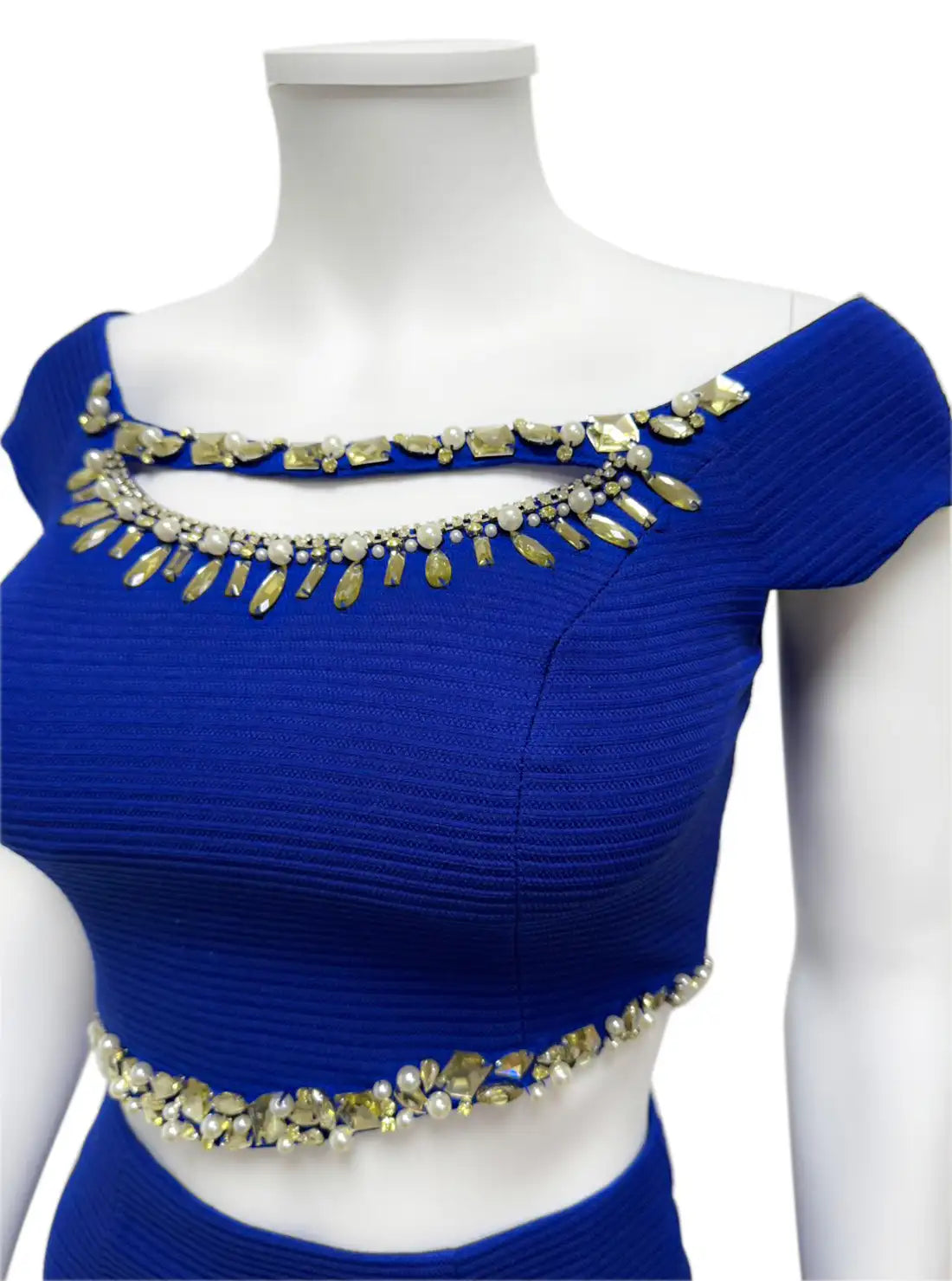 セットアップ ビジュー 袖あり タイト ミニドレス キャバドレス ROBE de FLEURS Glossy | et toi（エトワ） レンタルキャバドレス